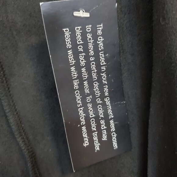 NEW Colleen Lopez Faux Suede Fringe Sleeves Open Front Jacket Waterfall Front M - Picture 7 of 9